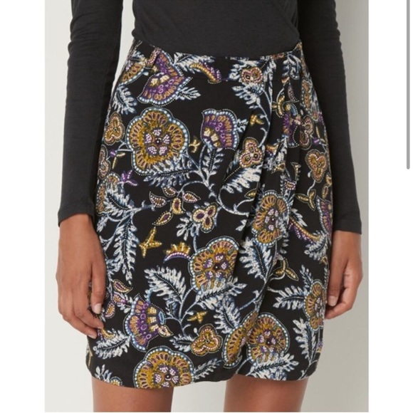 New BA&SH Venice Skirt Floral Wrap Boho Sz XS - Picture 1 of 15